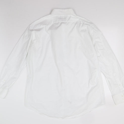 T. M. Lewin Mens White    Dress Shirt Size 18