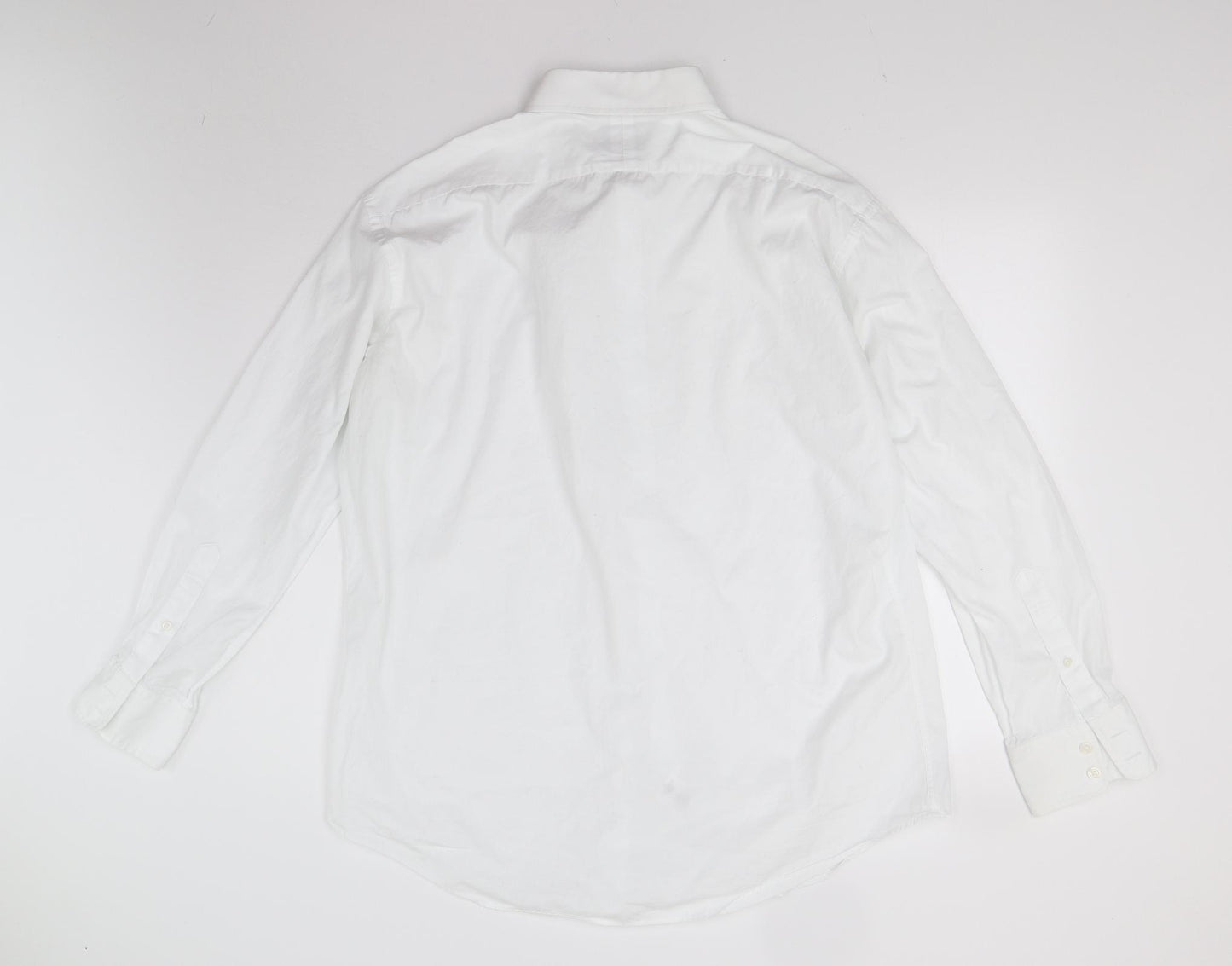 T. M. Lewin Mens White    Dress Shirt Size 18