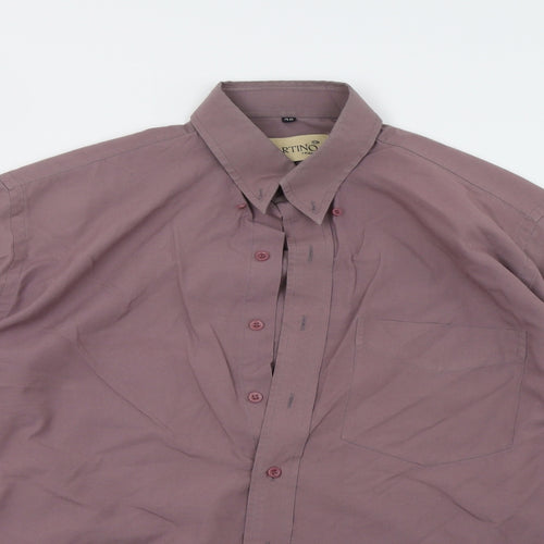 Martino Mens Purple    Button-Up Size 40