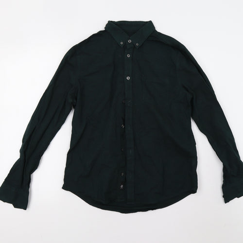 Burton Mens Green    Button-Up Size M