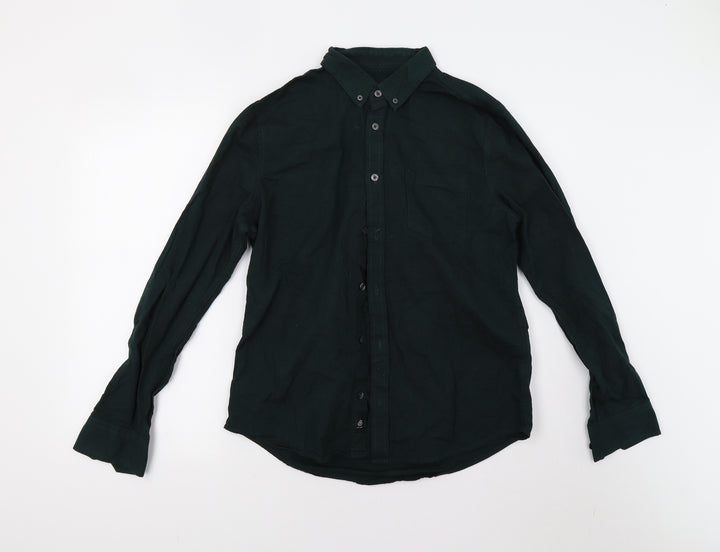Burton Mens Green Button-Up Size M