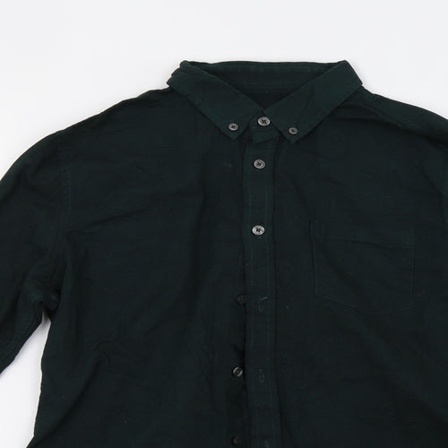 Burton Mens Green    Button-Up Size M