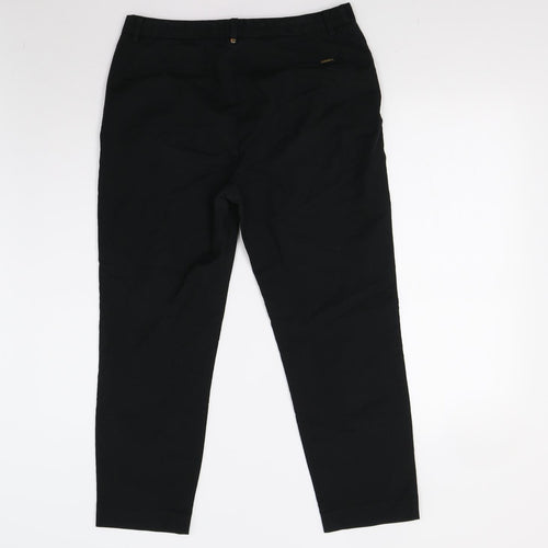 M&S Womens Black   Trousers  Size 12 L24 in