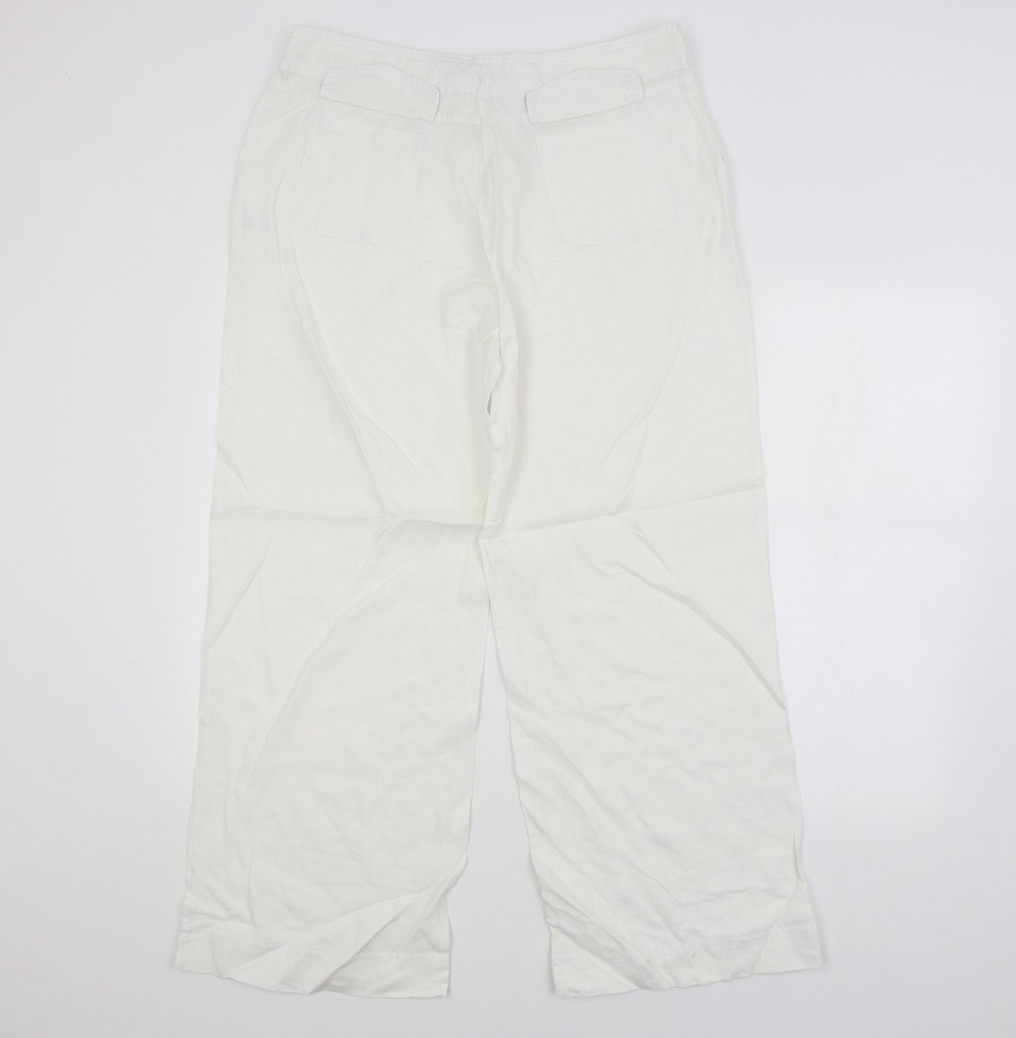 Atmosphere Womens White   Trousers  Size 12 L29 in