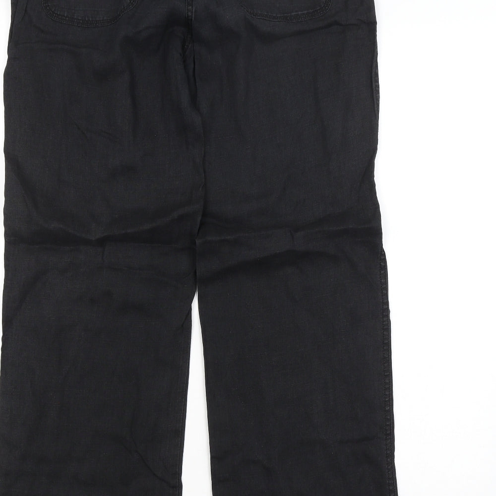 M&S Womens Black   Straight Jeans Size 12 L29 in