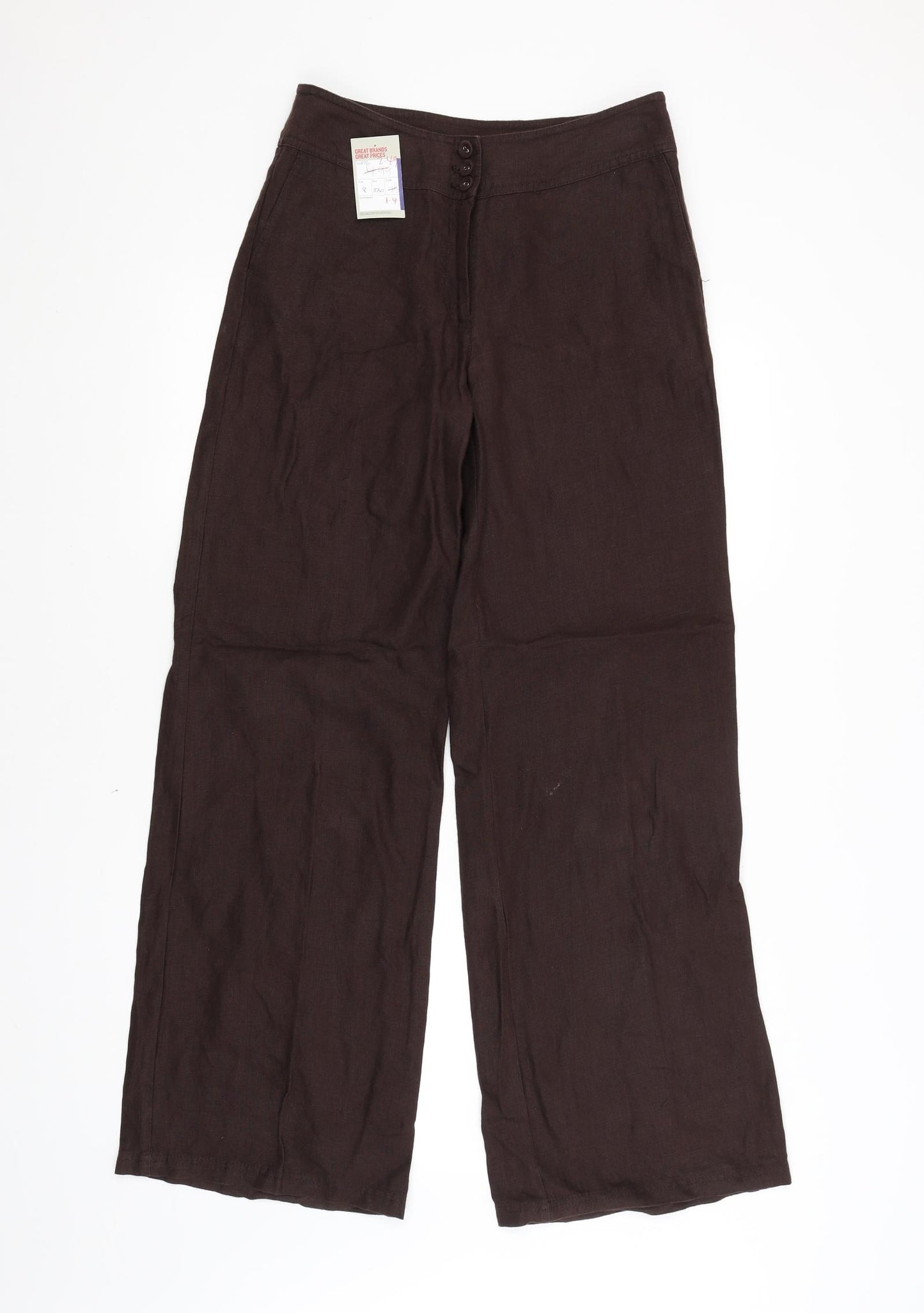 Laura Ashley Womens Brown   Trousers  Size 8 L30 in