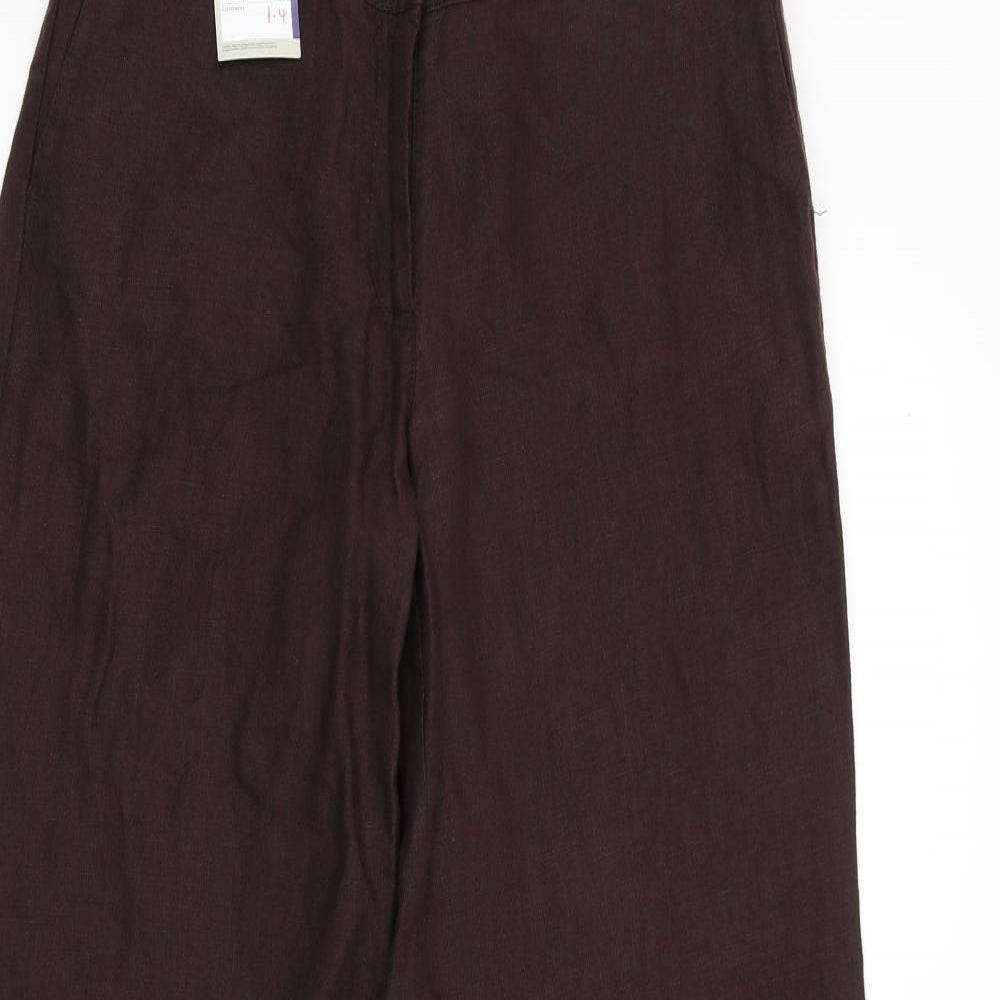 Laura Ashley Womens Brown   Trousers  Size 8 L30 in