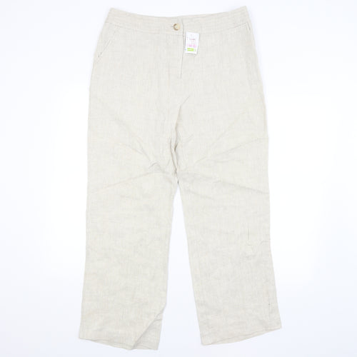 CC Womens Beige   Trousers  Size 14 L27 in