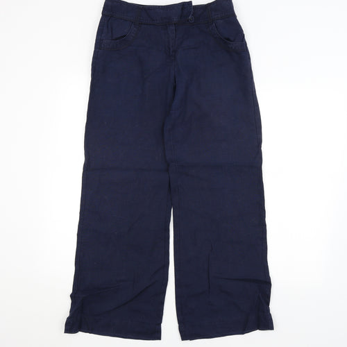 Monsoon Womens Blue   Trousers  Size 12 L28 in