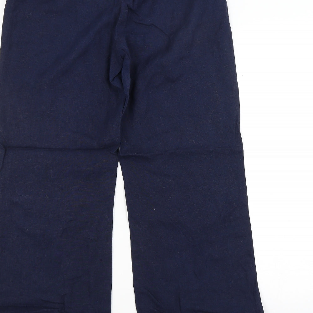 Monsoon Womens Blue   Trousers  Size 12 L28 in