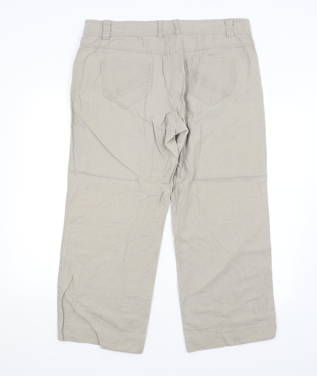 George Womens Beige   Trousers  Size 16 L26 in