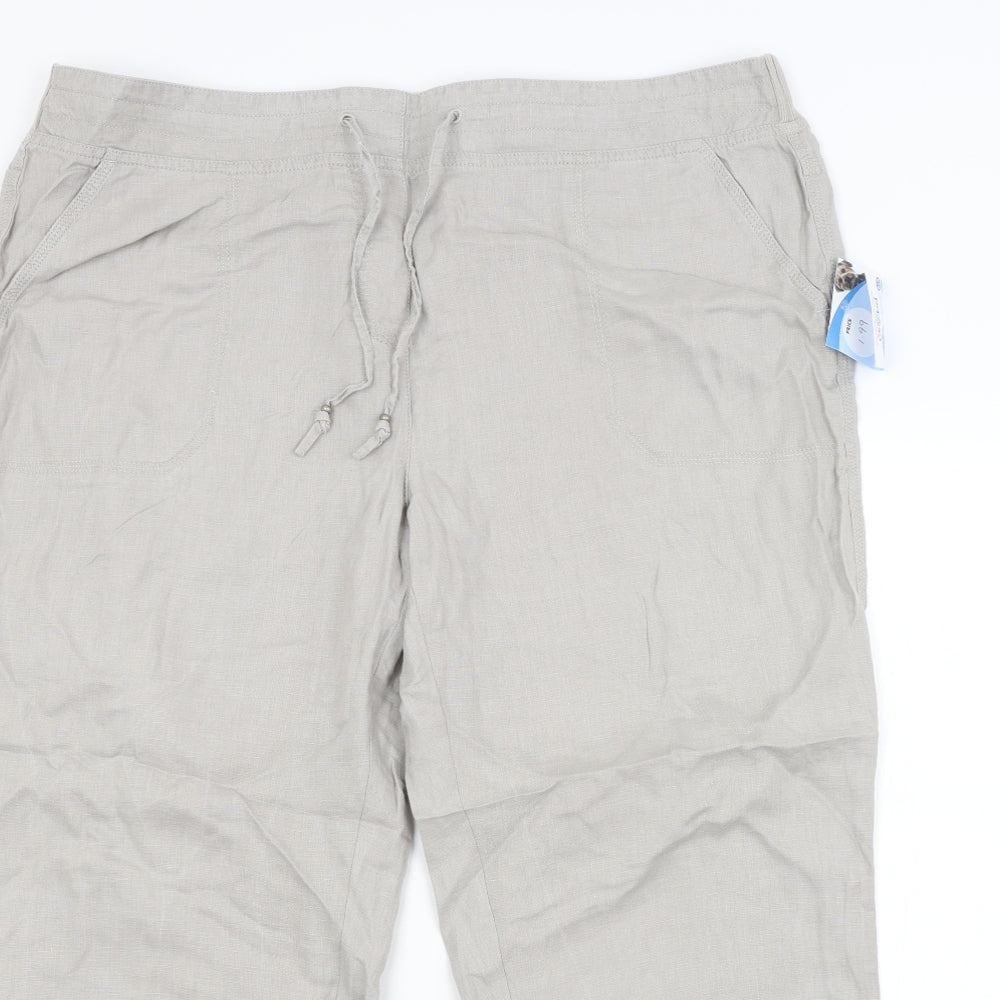 M&S Womens Grey   Trousers  Size 20 L25 in