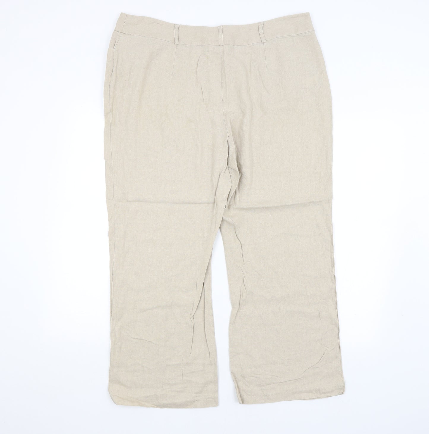 M&CO. Womens Beige   Trousers  Size 18 L25 in