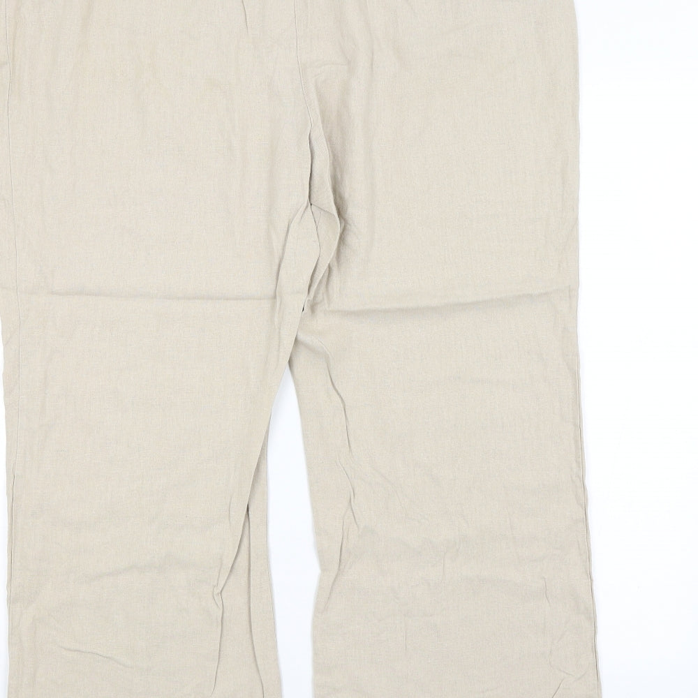 M&CO. Womens Beige   Trousers  Size 18 L25 in