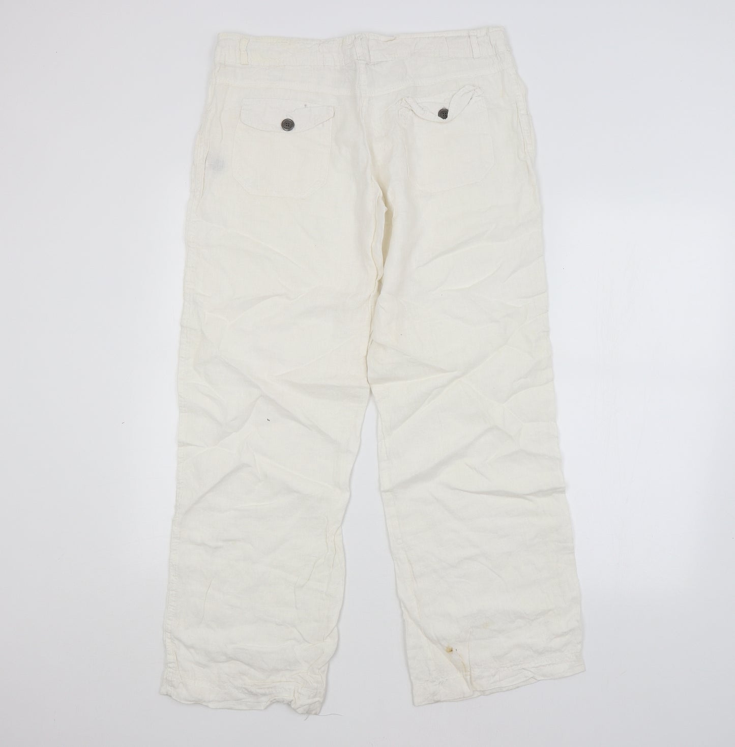 DENIM CO. Womens White   Trousers  Size 12 L30 in