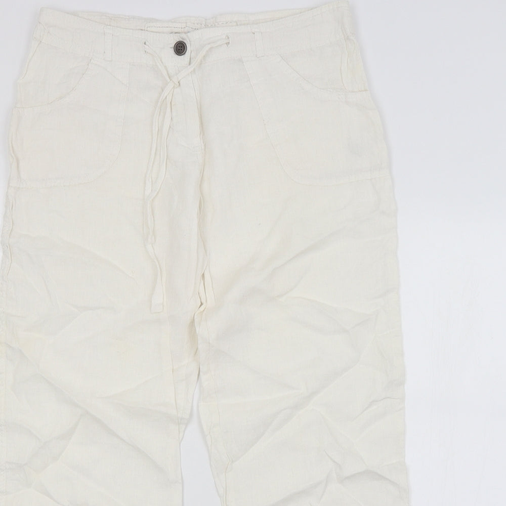 DENIM CO. Womens White   Trousers  Size 12 L30 in