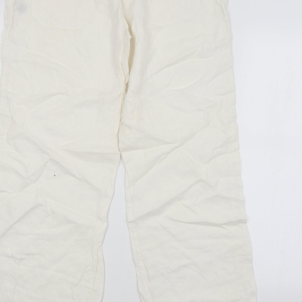 DENIM CO. Womens White   Trousers  Size 12 L30 in