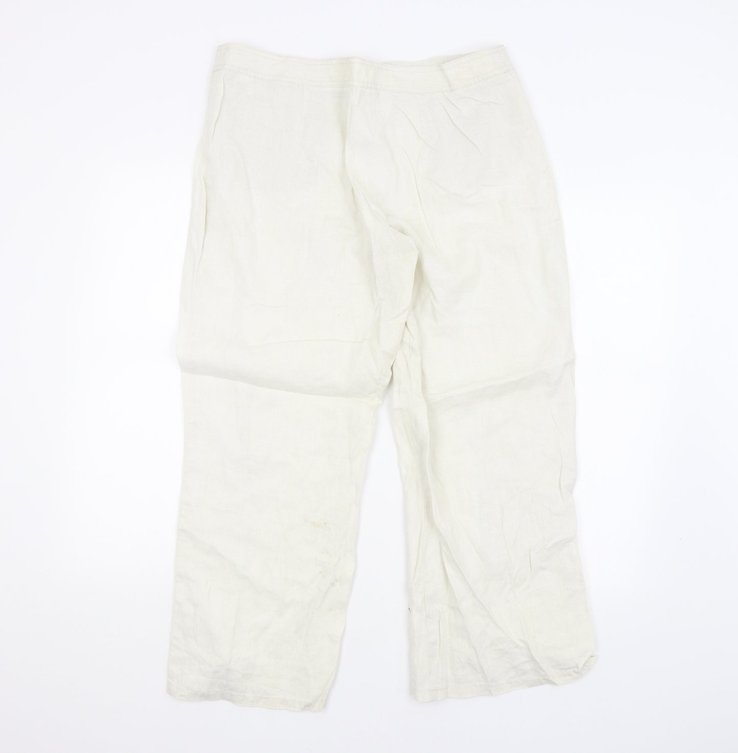 M&S Womens Beige   Trousers  Size 16 L26 in