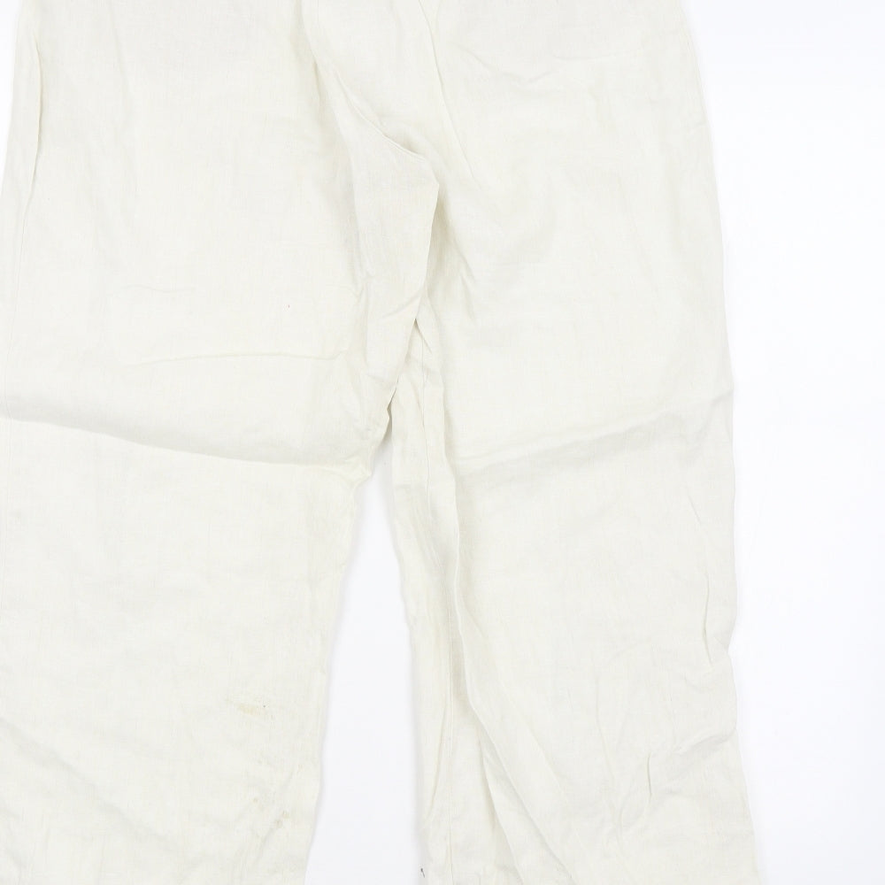 M&S Womens Beige   Trousers  Size 16 L26 in