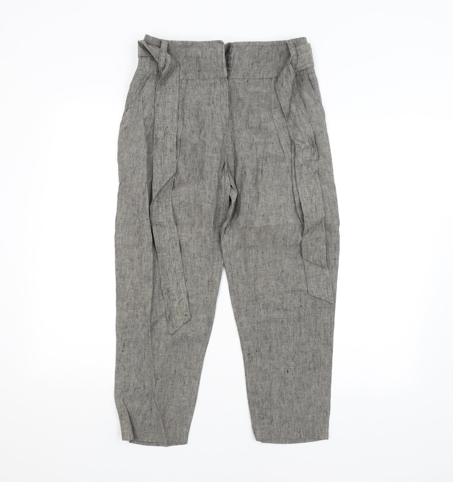 M&S Womens Grey   Trousers  Size 8 L24 in