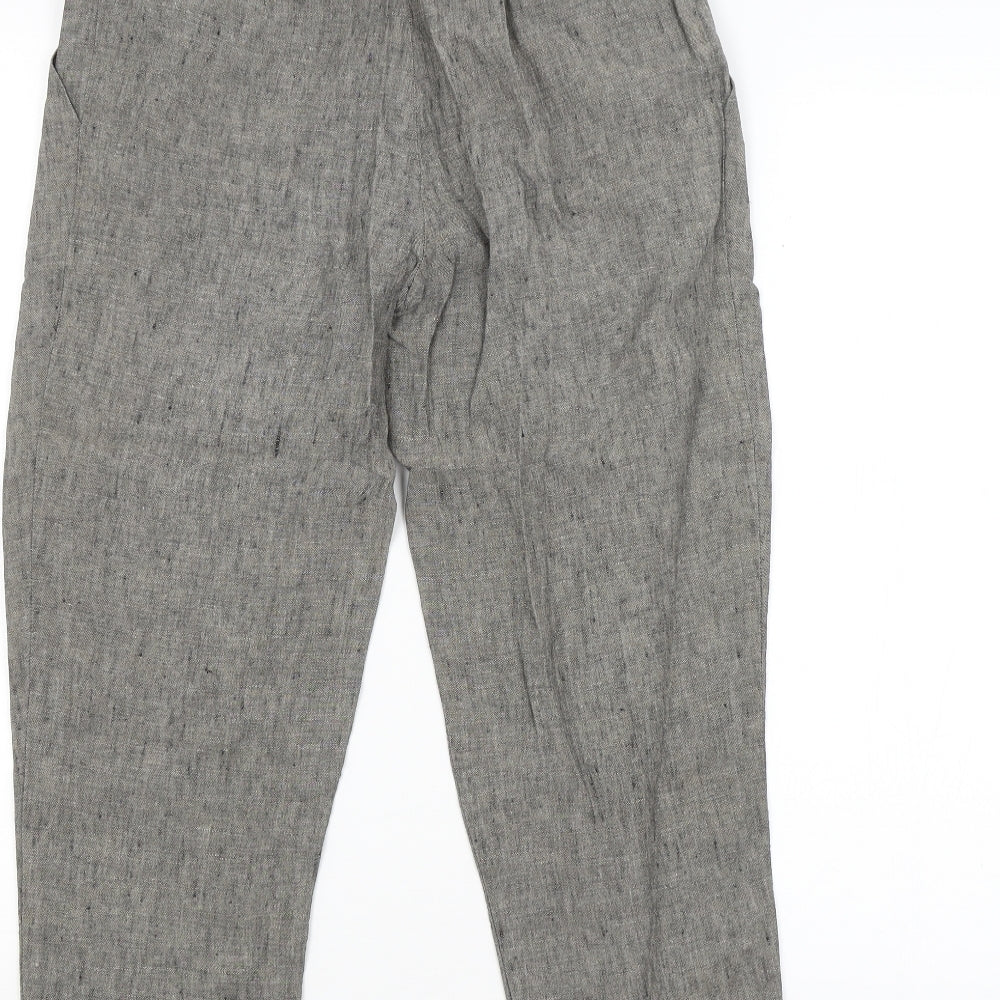 M&S Womens Grey   Trousers  Size 8 L24 in