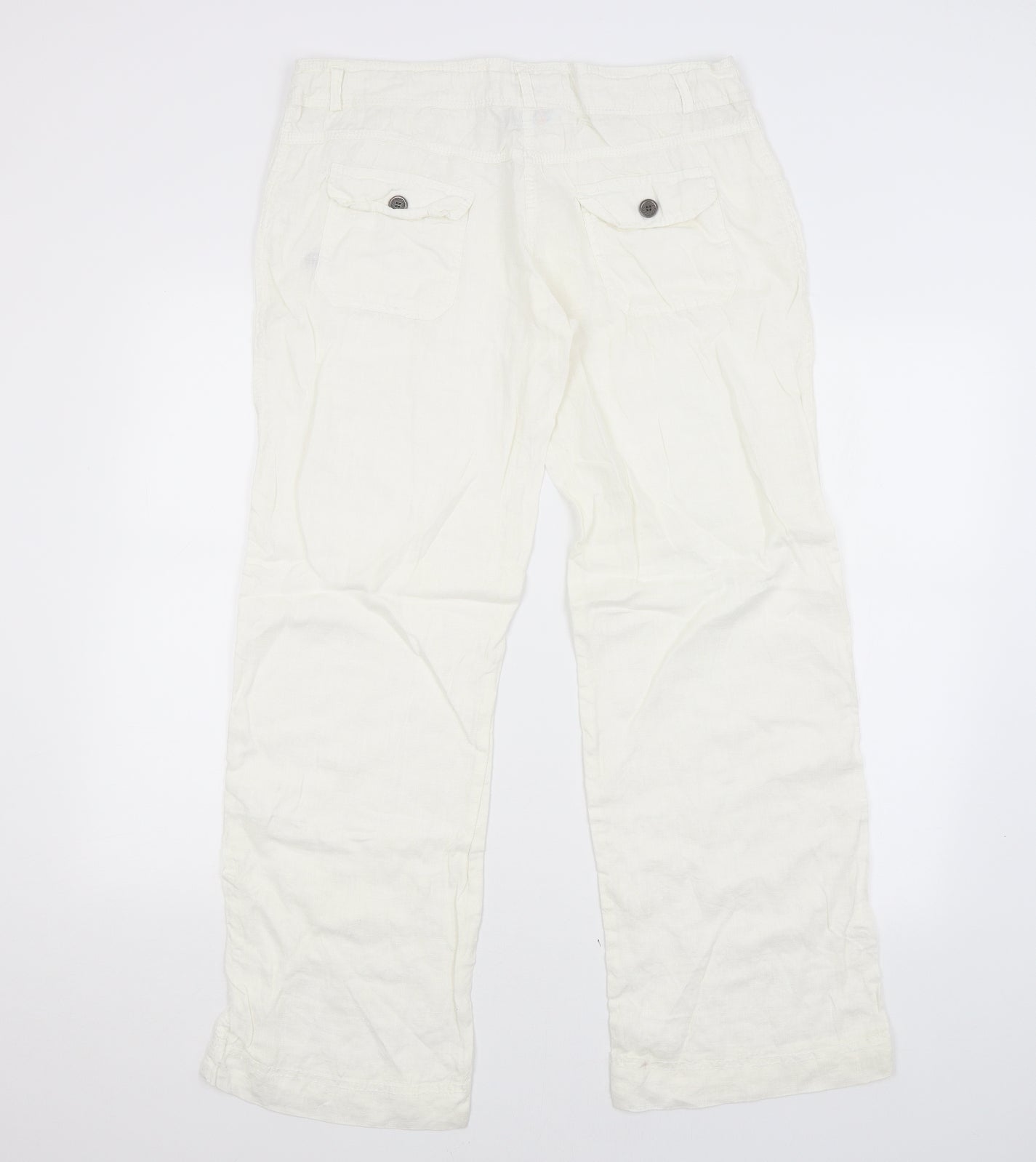 DENIM CO. Womens White   Trousers  Size 14 L30 in