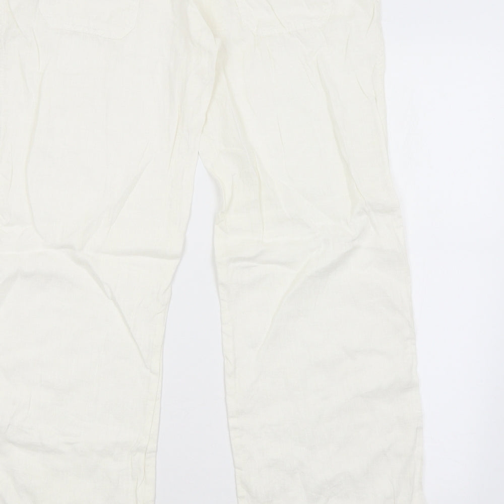DENIM CO. Womens White   Trousers  Size 14 L30 in