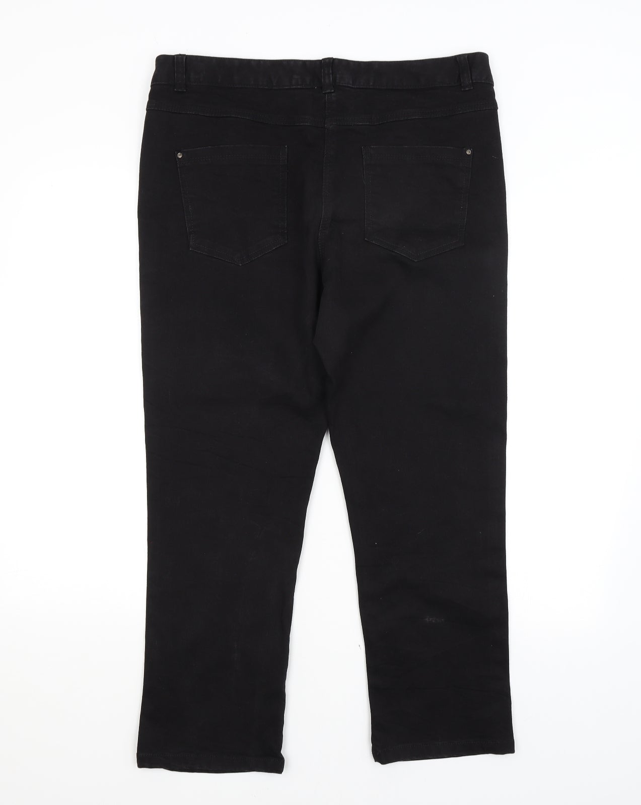 M&CO. Womens Black   Straight Jeans Size 16 L26 in