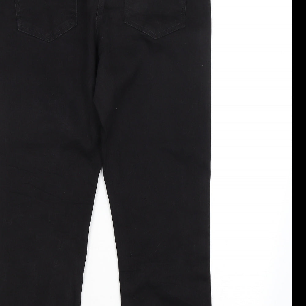 M&CO. Womens Black   Straight Jeans Size 16 L26 in