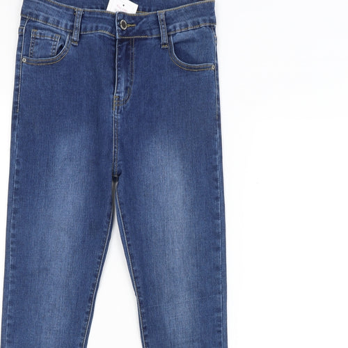 CHIC BONBON Womens Black   Straight Jeans Size 12 L26 in