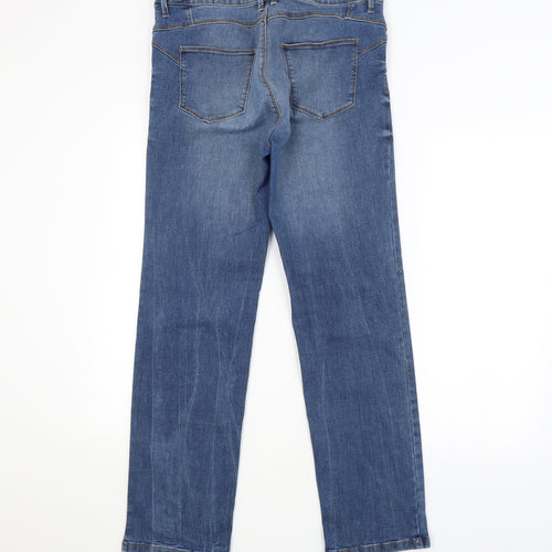 M&S Womens Blue   Straight Jeans Size 14 L29 in
