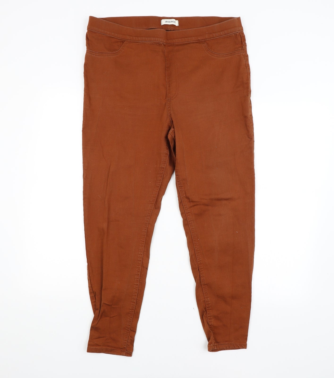 M&S Womens Brown   Jegging Jeans Size 18 L26 in