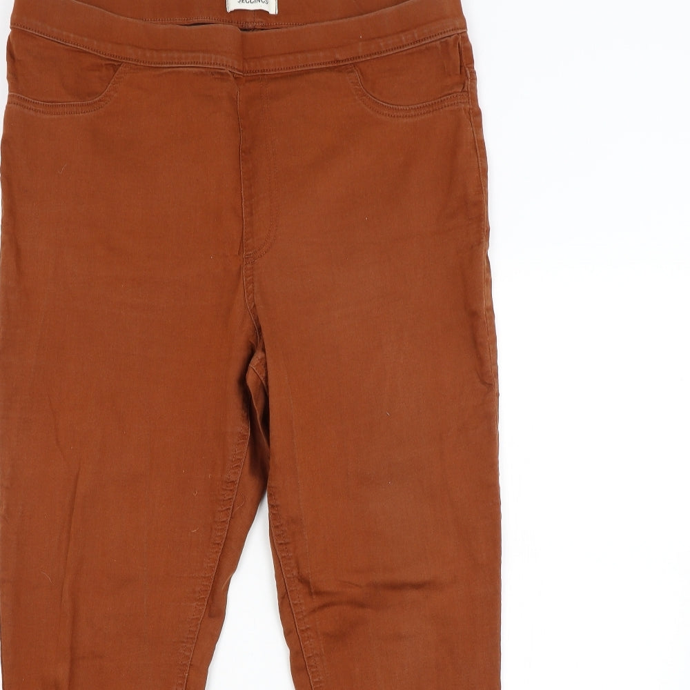 M&S Womens Brown   Jegging Jeans Size 18 L26 in