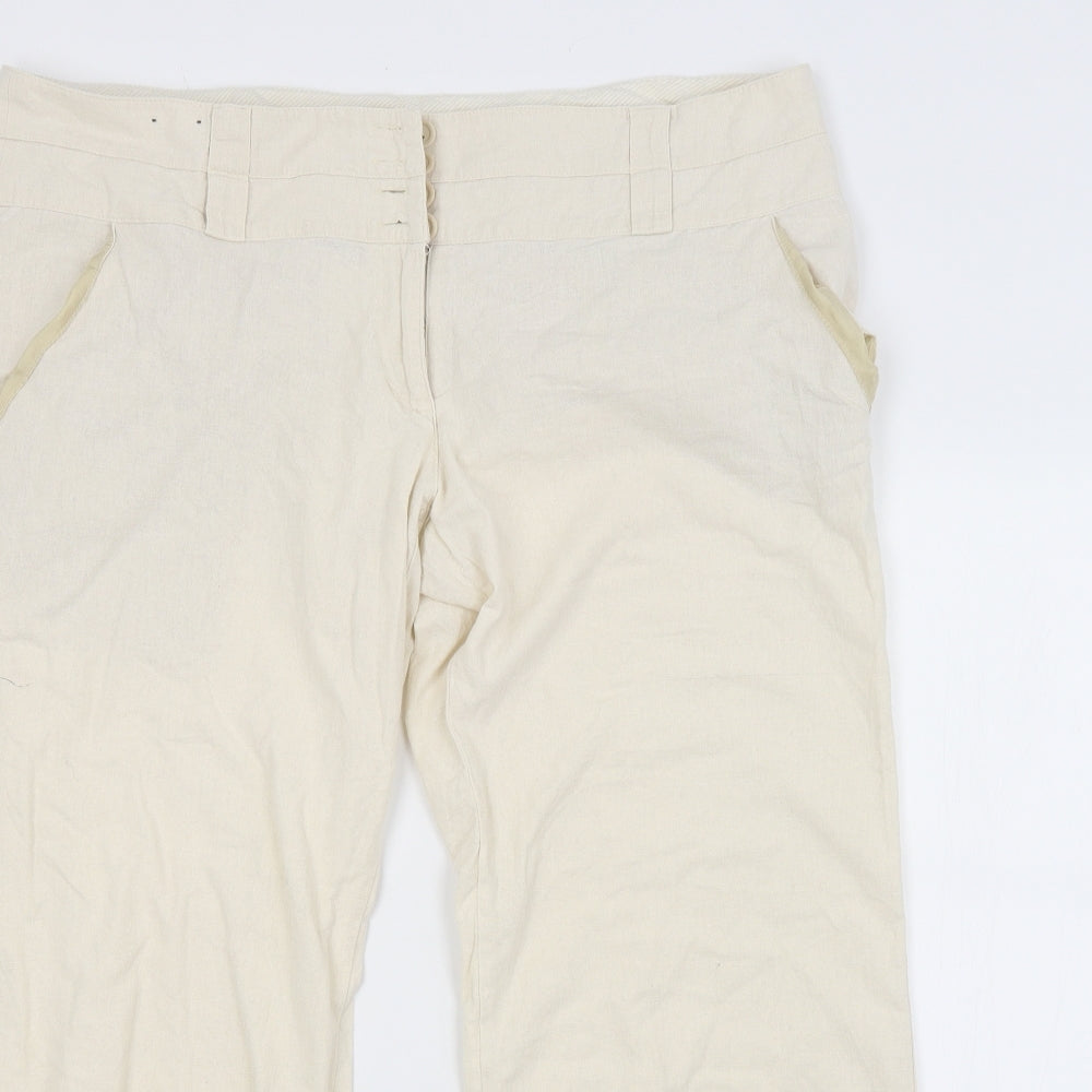 New Look Womens Beige   Trousers  Size 18 L26 in