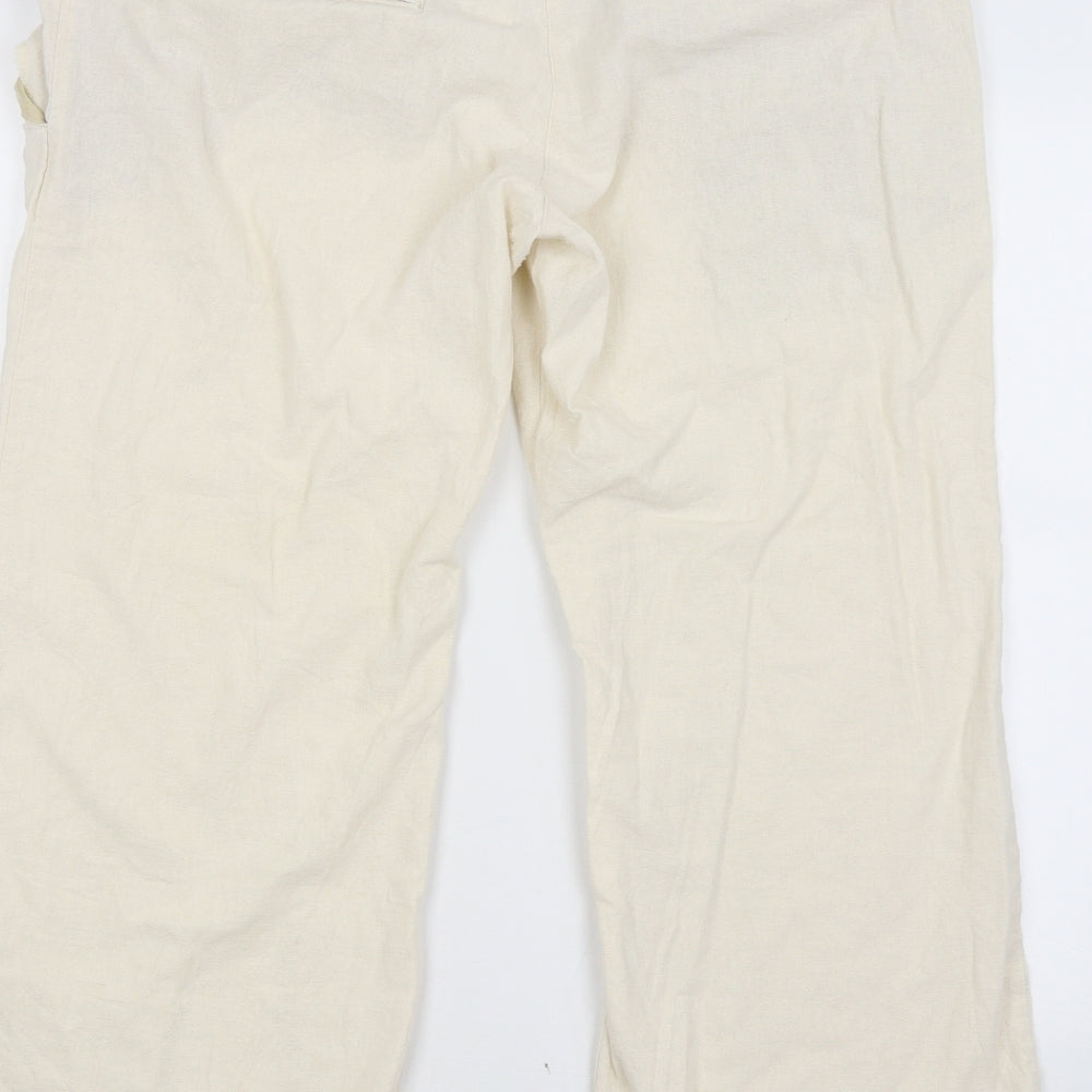 New Look Womens Beige   Trousers  Size 18 L26 in
