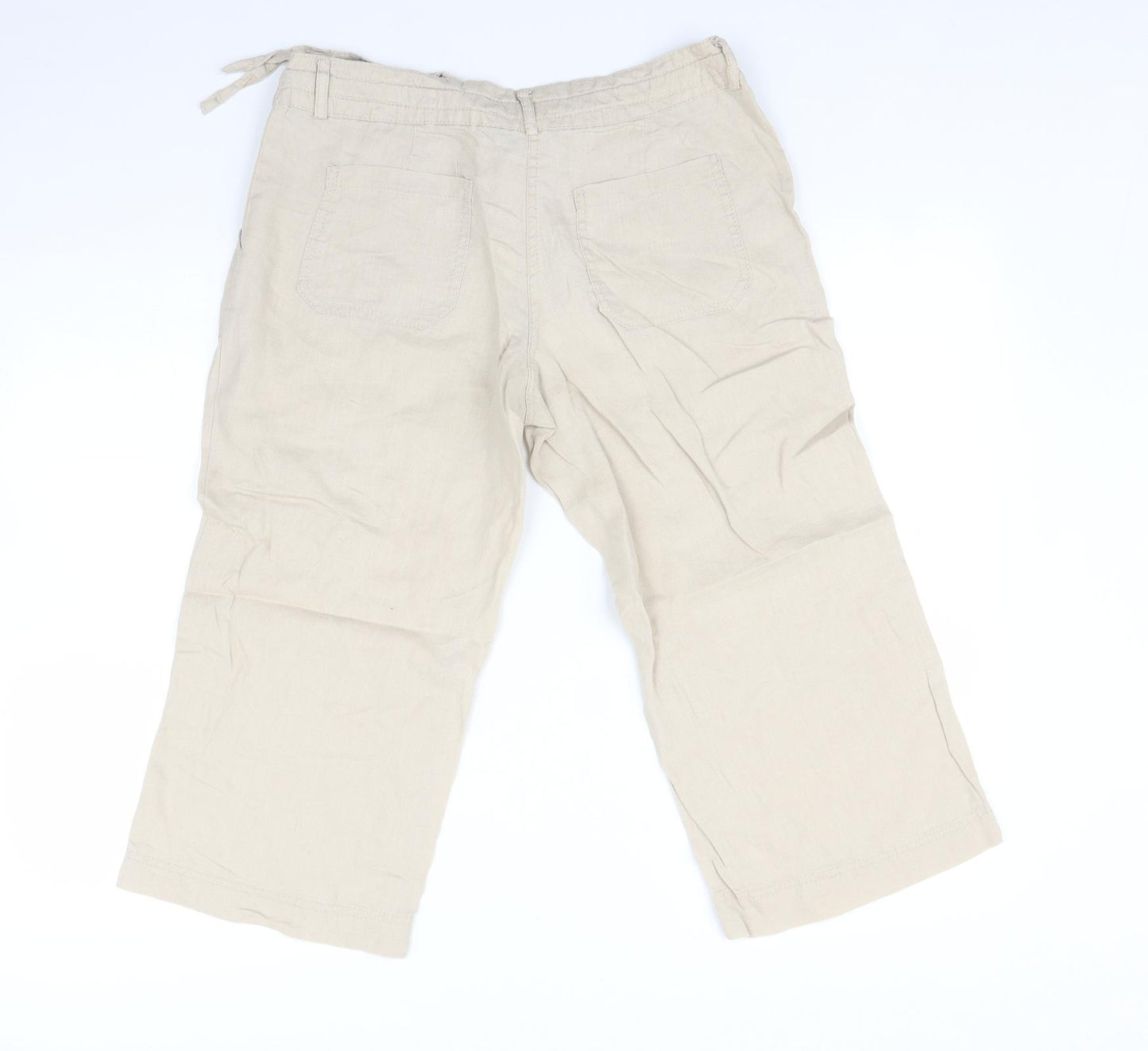 Atmosphere Womens Beige   Trousers  Size 8 L20 in - Cropped