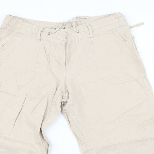 Atmosphere Womens Beige   Trousers  Size 8 L20 in - Cropped