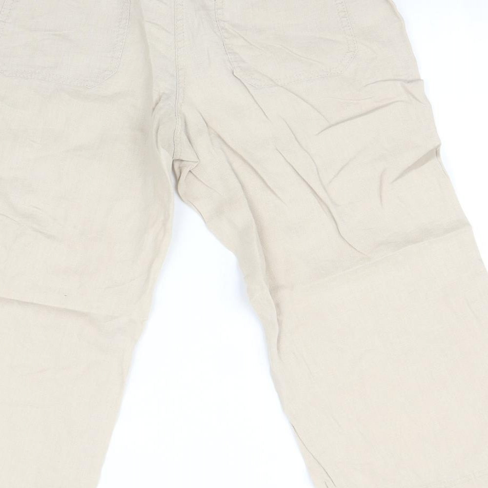 Atmosphere Womens Beige   Trousers  Size 8 L20 in - Cropped