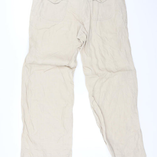 Atmosphere Womens Beige   Trousers  Size 12 L28 in