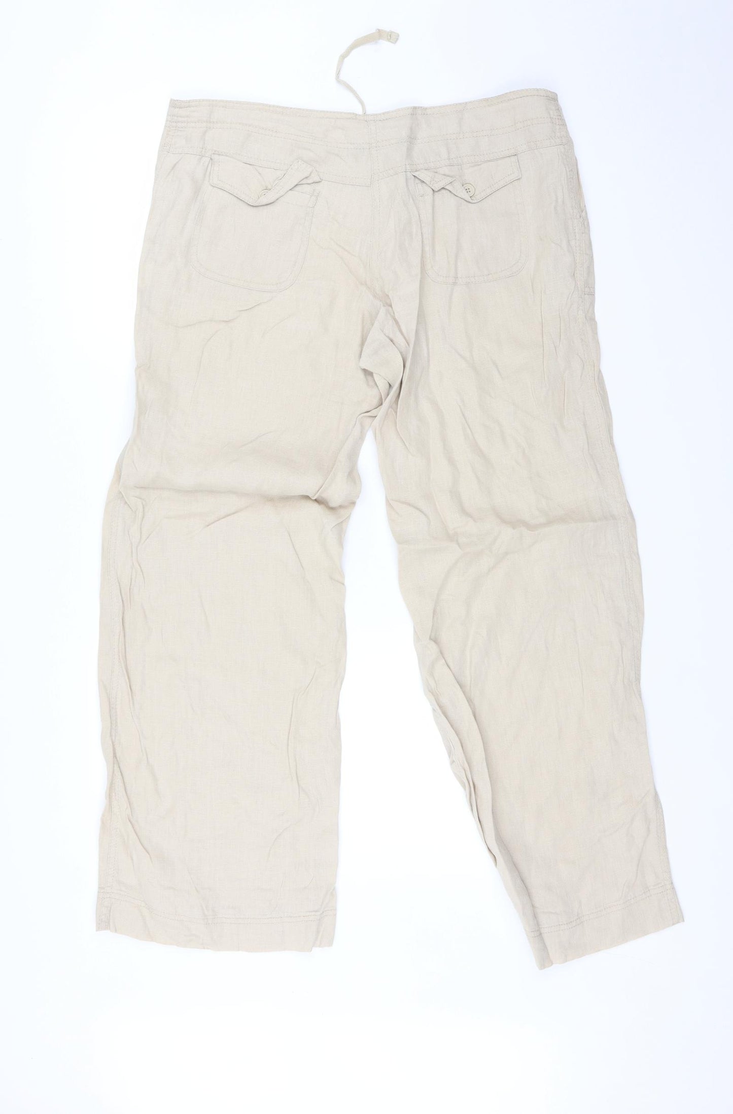 Atmosphere Womens Beige   Trousers  Size 12 L28 in