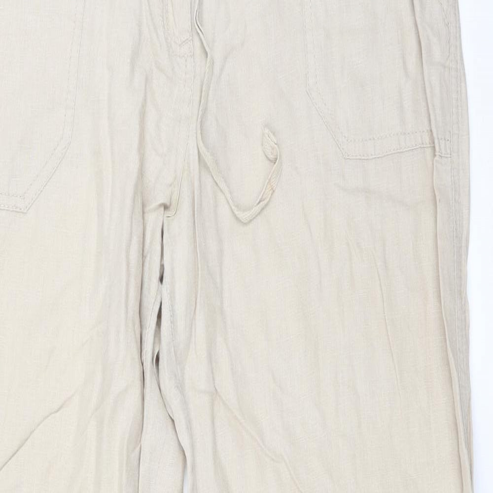 Atmosphere Womens Beige   Trousers  Size 12 L28 in