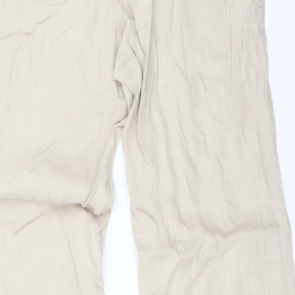 Atmosphere Womens Beige   Trousers  Size 12 L28 in