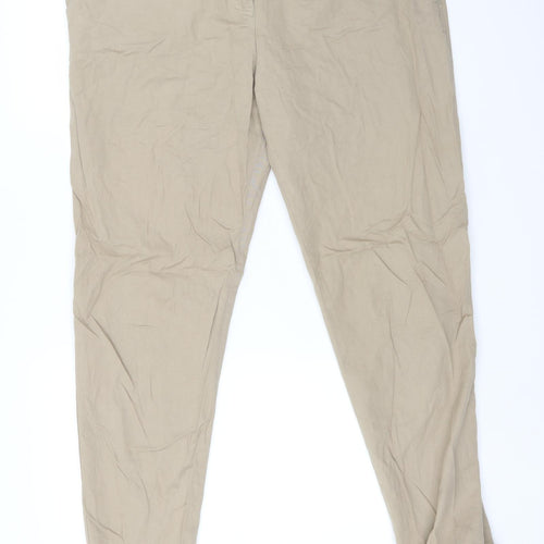 George Womens Beige   Trousers  Size 14 L30 in