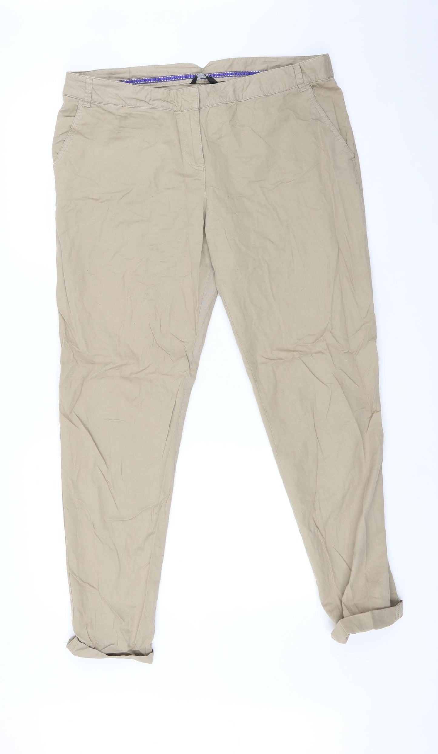 George Womens Beige   Trousers  Size 14 L30 in