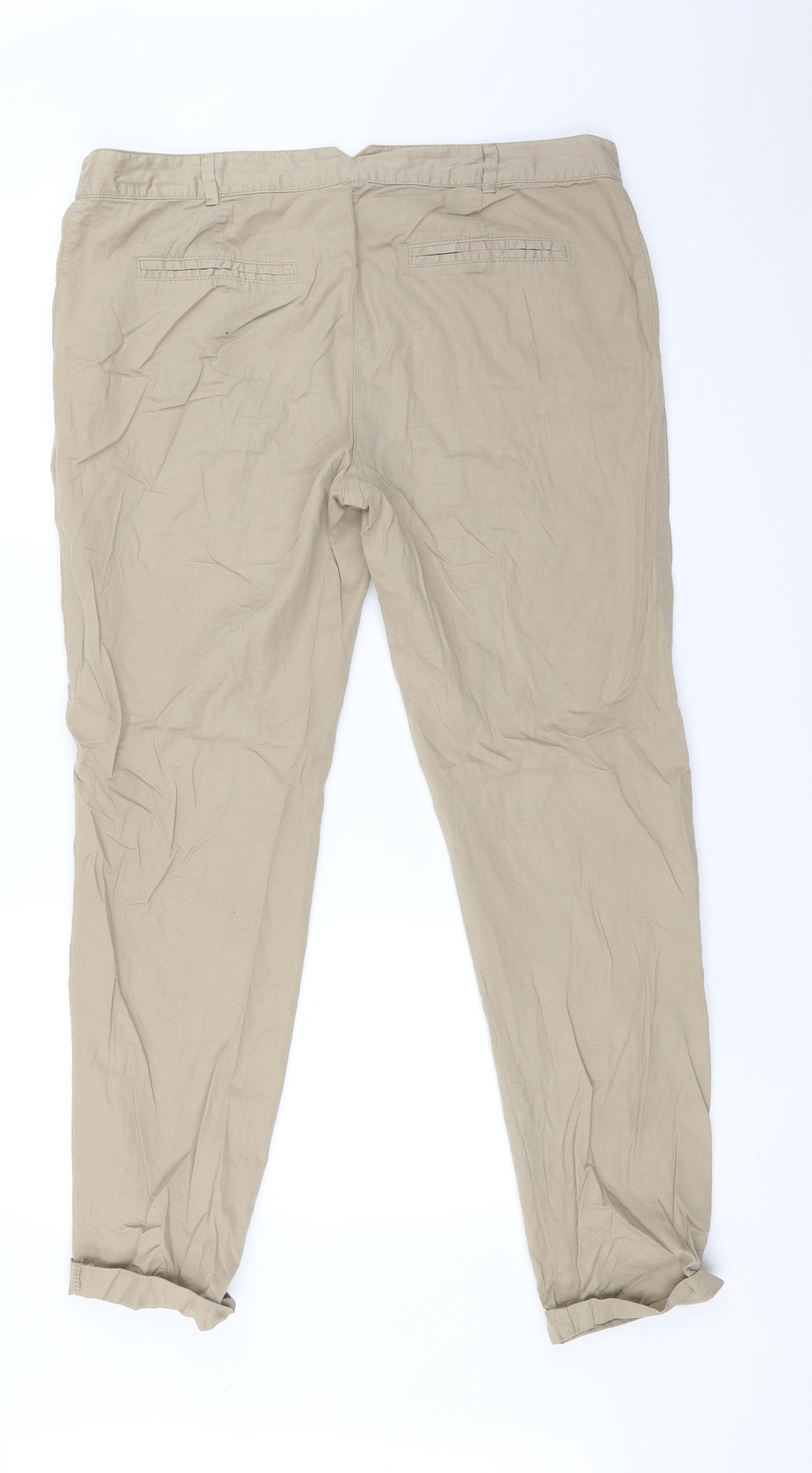 George Womens Beige   Trousers  Size 14 L30 in