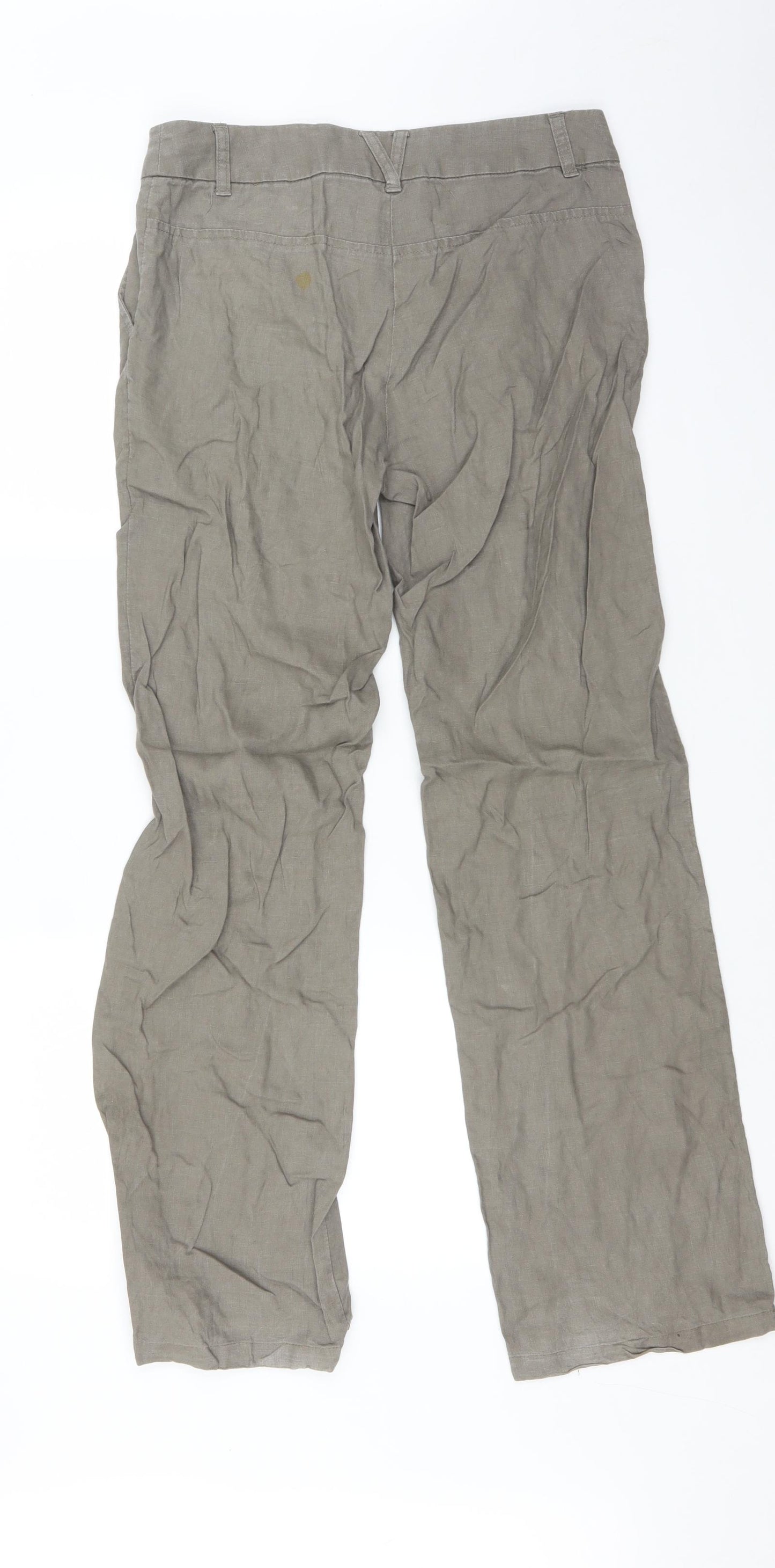 H&M Womens Green   Trousers  Size 8 L30 in