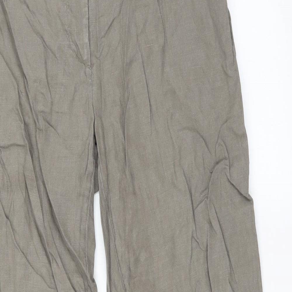 H&M Womens Green   Trousers  Size 8 L30 in