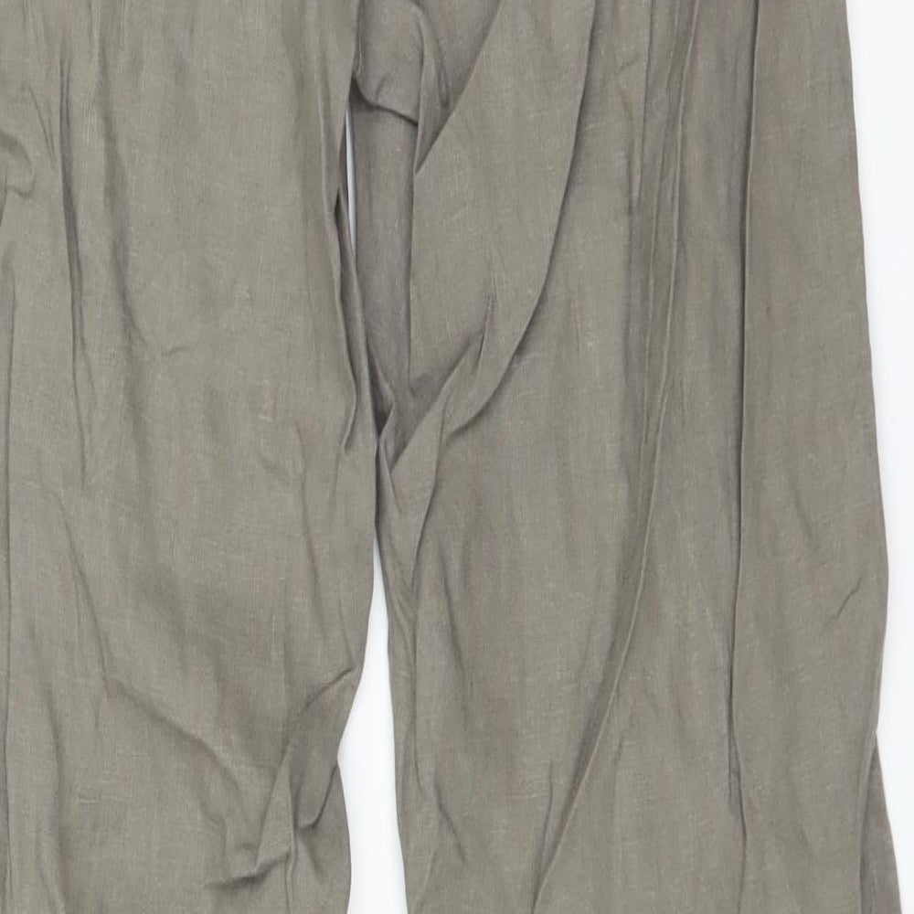 H&M Womens Green   Trousers  Size 8 L30 in