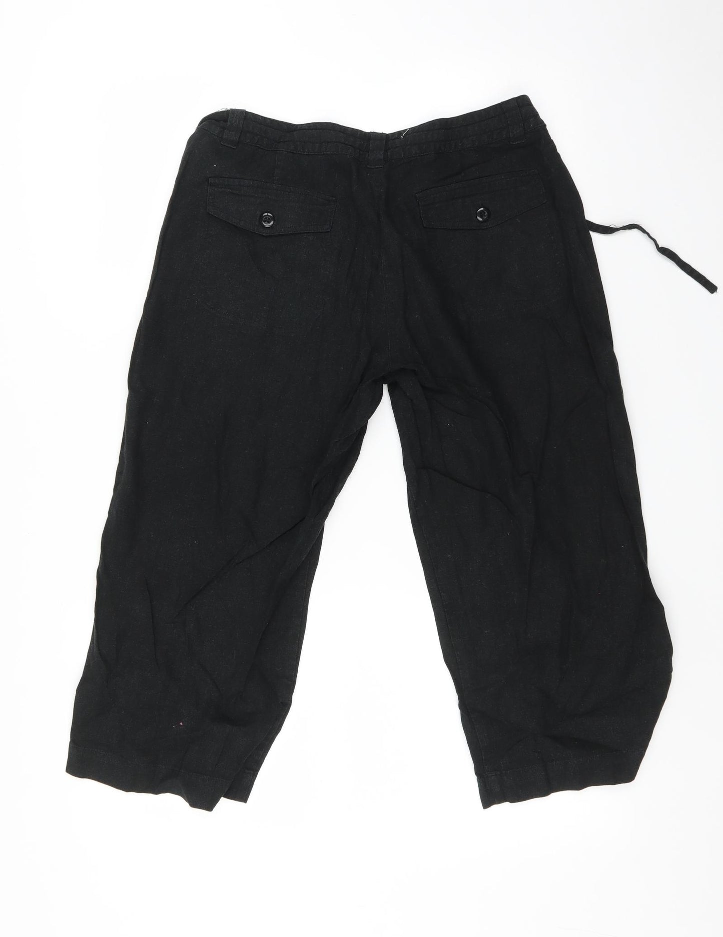ethel Austin Womens Black   Trousers  Size 12 L21 in
