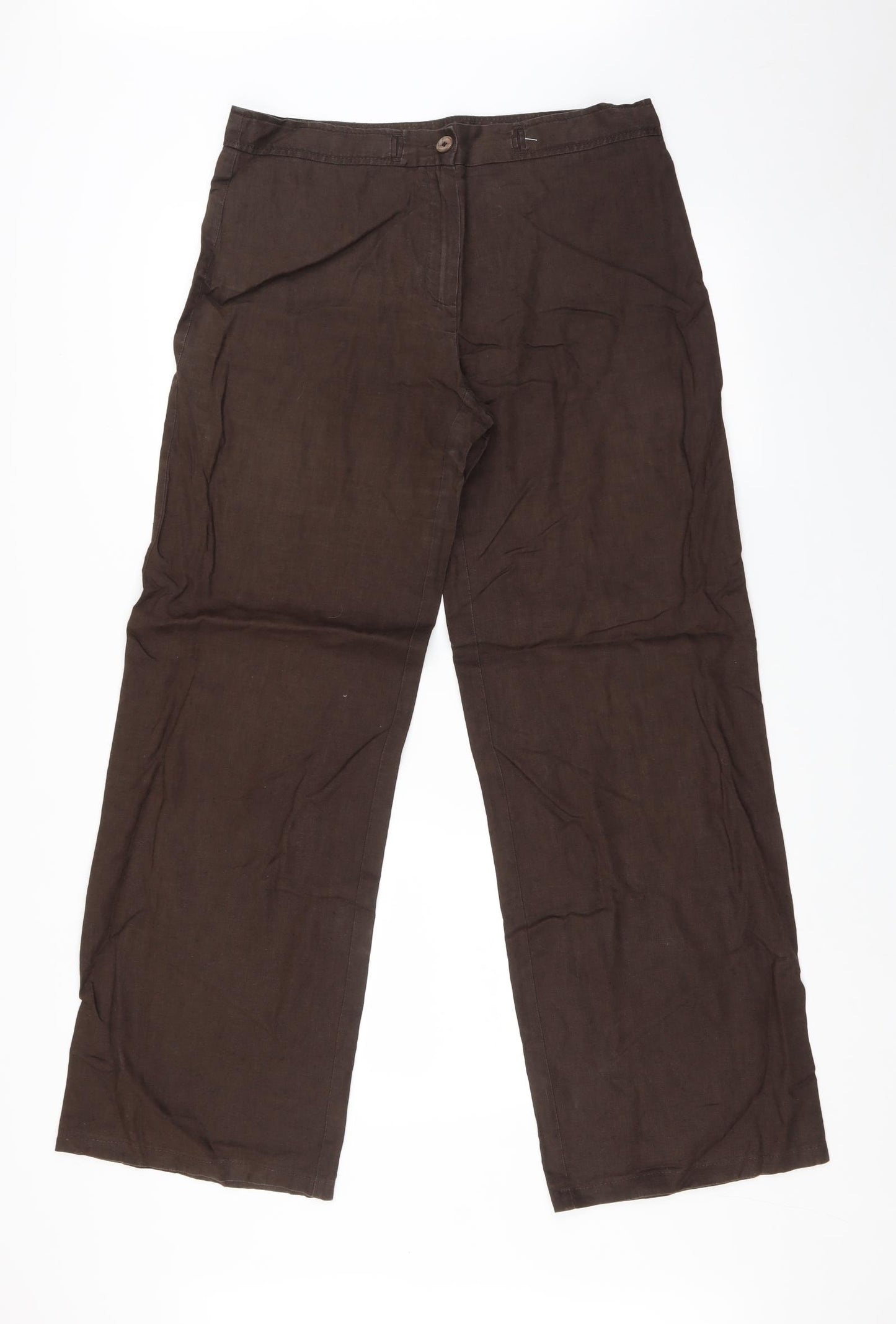 Marks and Spencer Womens Brown   Trousers  Size 12 L32 in